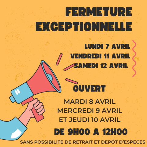 Horaires de l'Agence Postale